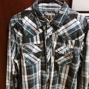 Men's BKE casual button down shirt